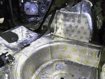 шумоизоляция арок и багажника Shkoda Fabia